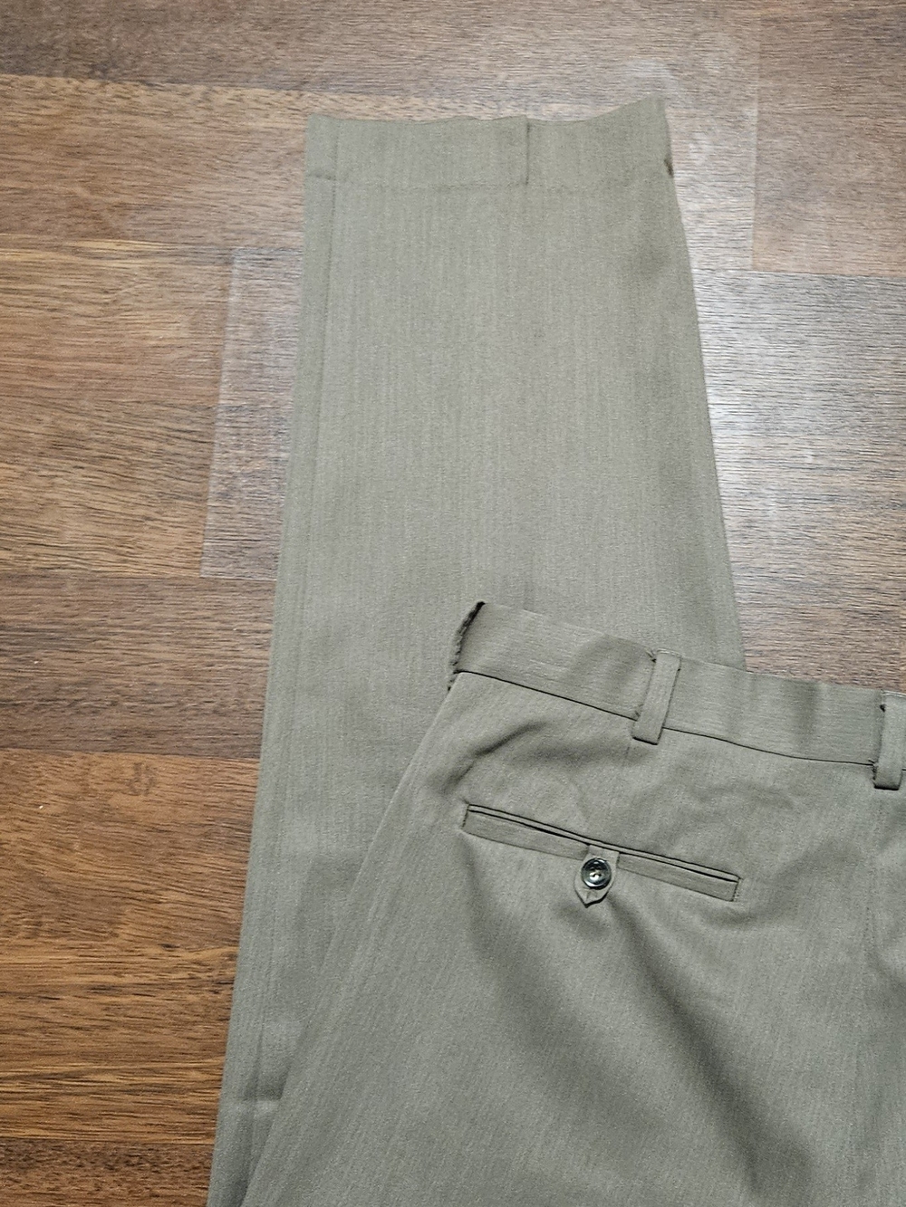 ROUNDTREE &YORKE mens easy-care dress pants SIZE 36x32 COLOR TAN CP30D - Picture 13 of 16
